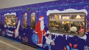 Новогодняя "Ока" на станции Сухаревская, Калужско-Рижская линия. 1 марта 2024г.