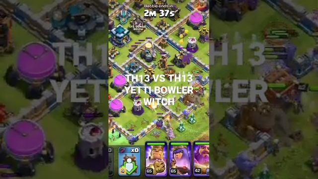 TH13 VS TH13 YETTI BOWLER WITCH ATTACK