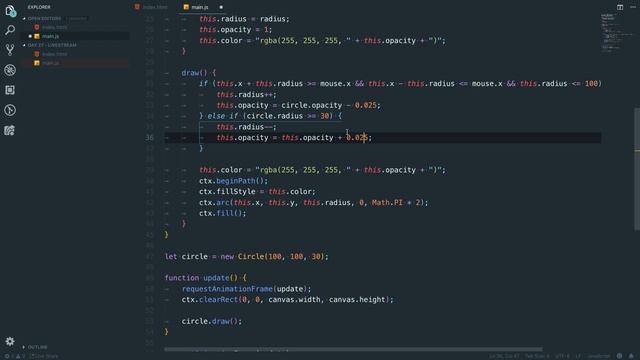 How to code an interactive background - LIVE CODE?! - Day 27 - #100DaysOfCode