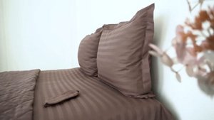 ПОСТЕЛЬНОЕ БЕЛЬЁ САТИН С ОДЕЯЛОМ PRALINE