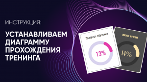 Устанавливаем диаграмму  прохождения тренингов или уроков для GetCourse📊