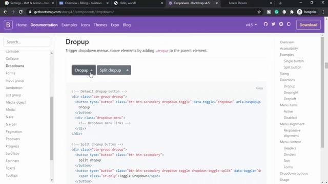 #28. Dropdown | Bootstrap смотреть онлайн