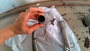 Замена сальников и масла в вилке Yamaha Jog