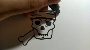 Как нарисовать пиратский череп