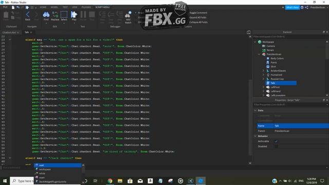 Roblox Studio CHATBOT TUTORIAL! смотреть онлайн