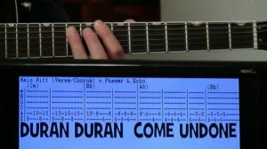 Duran Duran Come Undone Guitar Chords Lesson & Tab Tutorial