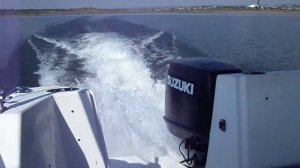 Suzuki DT 225 EFI 2-stroke outboard running 225hp DT225