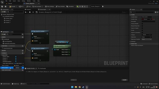 Уроки Unreal Engine 5 - Открытие шкафов