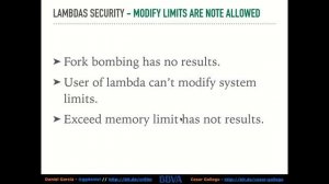 Navaja Negra 8 - (In)Security in AWS lambdas - Daniel García, Cesar Gallego