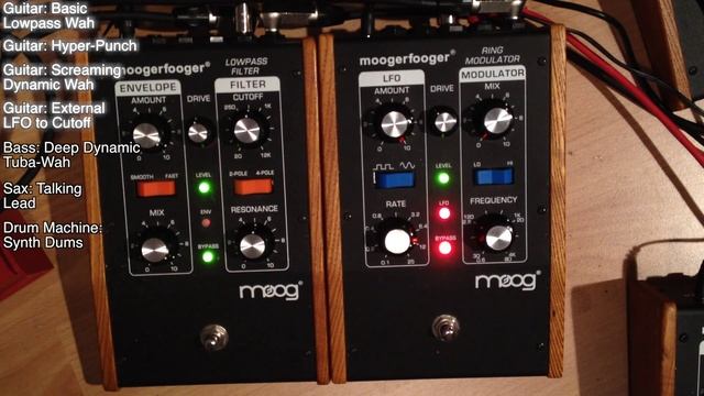 Demo: Moog Moogerfooger MF-101 Lowpass Filter смотреть онлайн