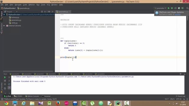 Python3 Dersleri 20 - Fonksiyonlarda Recursion смотреть онлайн