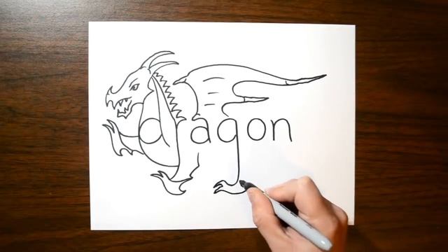 How to Turn Words Dragon into a Cartoon #8