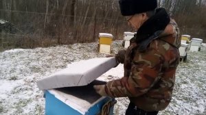 Пасека Лаврова. Январь. Усиливаем вентиляцию пчелосемей