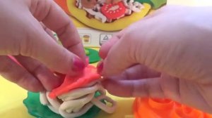 PLAY DOH Pizza Party! How to make Spaghetti and Meatballs using  Food Clay Play Dough DIY