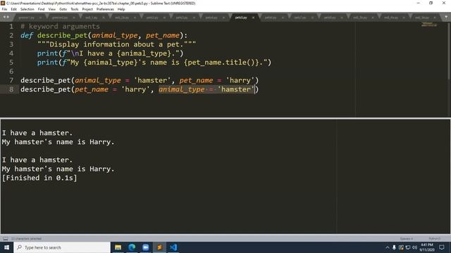Ch 8 Part 1 Function Definition and Passing Arguments смотреть онлайн