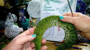 Как связать ЁЛКУ спицами ? Часть 1.