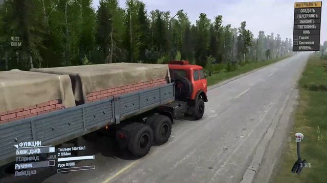 Тест, не нового мода МАЗ 500, MudRunner смотреть онлайн