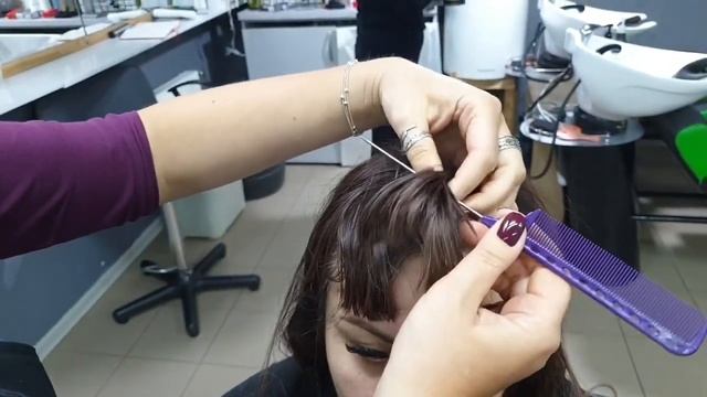 Как мелировать челку