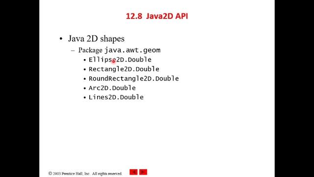 Lecture 2: Graphics and Java 2D