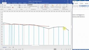Построение проектной линии, проектные и рабочие отметки