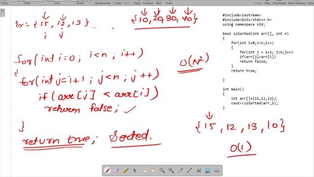 Check if an Array is Sorted | Arrays |  Learn Data Structure and Algorithms