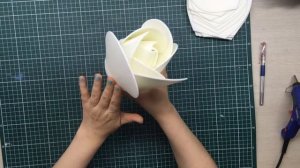 Мастер-класс настольный светильник из изолона 1 часть  / DIY table lamp flower 1 part