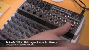 NAMM 2012: Behringer Xenyx QX Mixers