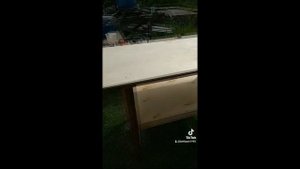 СТОЛ НА ДАЧУ СВОИМИ РУКАМИ. КОТ ОДОБРЯЕТ.