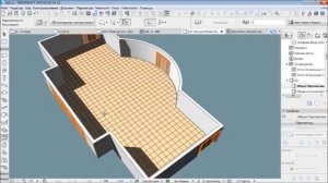 Раскладка плитки в ArchiCad