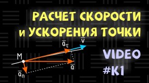 Определение скорости, ускорения и траектории точки по заданным уравнениям ее движения. Задача РГР К1