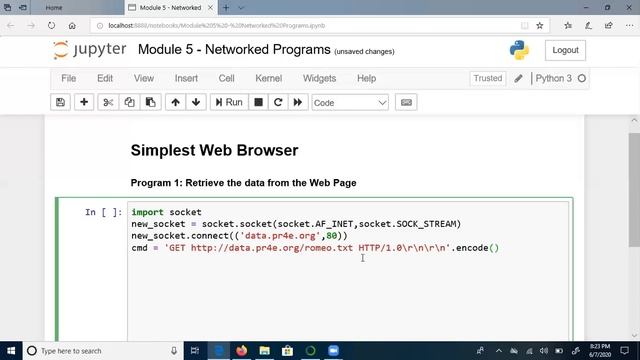 Python Application Programming - Networking with Python Part 2 смотреть онлайн