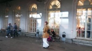 Романтика пригородных электричек в дождь. Санкт-Петербург - Царское село