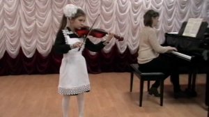Дудникова Елизавета И. С.  Бах Гавот Скрипка  Чернянская  РДШИ