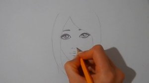 Рисуем ПОРТРЕТ ДЕВУШКИ КАРАНДАШОМ/1004/draw a portrait of a girl with a pencil