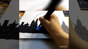 Как нарисовать ночной город