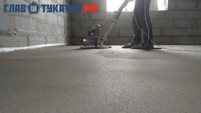 Финальный этап монтажа полусухой стяжки пола. Затирка полусухой стяжки.