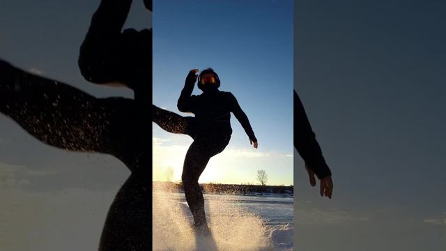 Martial Arts in the snow. Winter shadowboxing