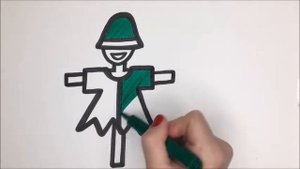 Как нарисовать и раскрасить пугало | 2020