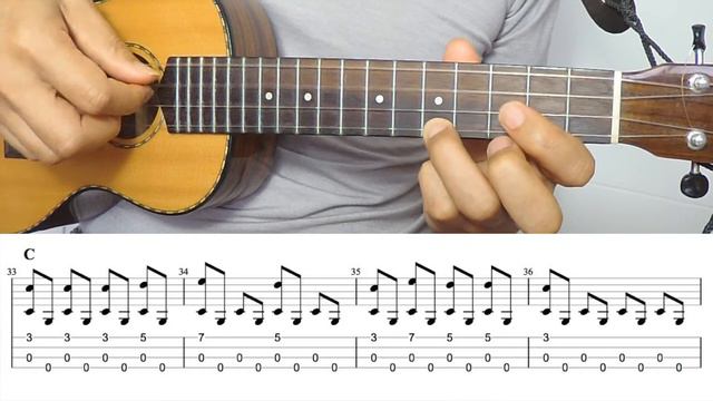 Au clair de la lune - 4 exercises  [Ukulele Fingerstyle] Play-Along with Tabs *PDF available смотреть онлайн