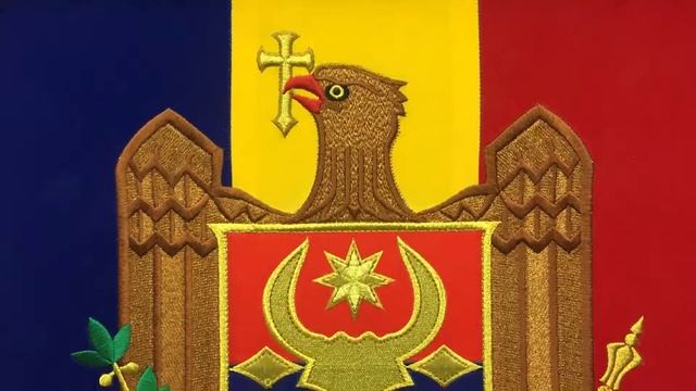 Флаг.ру для посольства Молдовы. Вышивка высокой сложности. смотреть онлайн