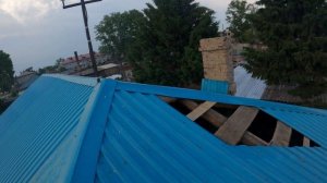 Разбор старой контрамарки в мет. кожухе. Сделали печь 3 на 3 кирпича. Квадратная контрамарка.