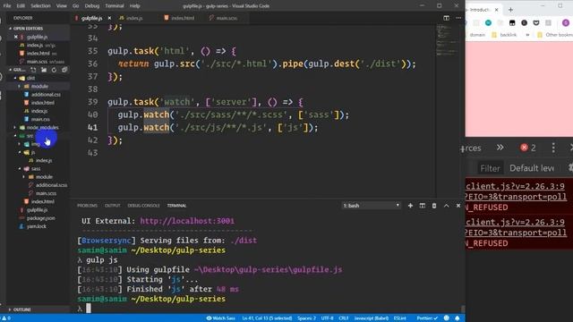 gulp tutorial for beginners | Gulp tutorial in bangla | watching files (part-9) смотреть онлайн