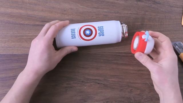 Отличная термокружка с Aliexpress, super кружка для super героя в школу и не только! смотреть онлайн