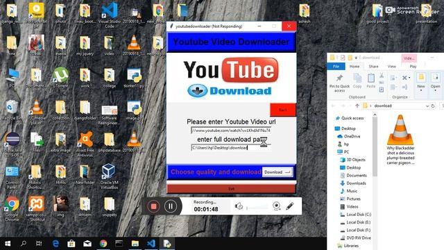 Python project||Youtube video downloader||simple python project