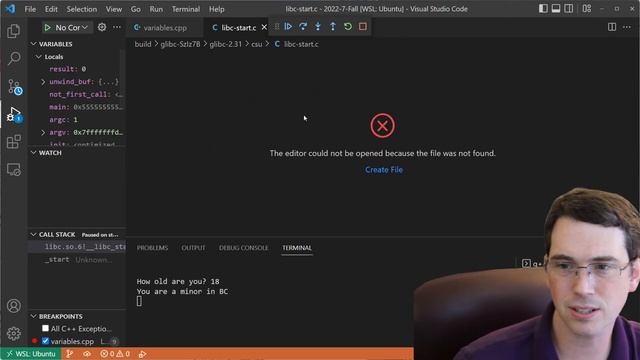VS Code Debugging A Simple C++ Program