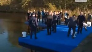 В Сестрорецкий Разлив выпустили толстолобиков (16 октября 2018 года)