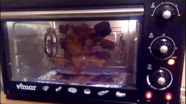 Шашлык в мини печи Вимар с шашлычницей