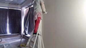 Как приклеить стеклохолст на шитрок , без проблем