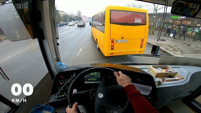 Как управлять автобусом? Видео глазами водителя. Pov.