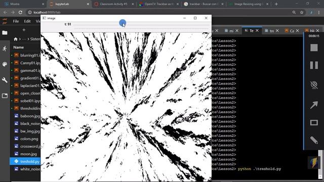 Thresholding with trackbar in Python with OpenCV смотреть онлайн